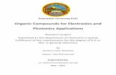 Organic Compounds for Electronics and Photonics Applications