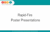 Rapid-Fire Poster Presentations