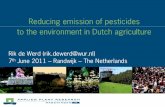 Reducing emission of pesticides to the environment in ...