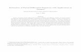 Estimation of Partial Di ﬀerential Equations with ...