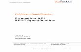 Promotion API REST Specification