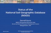 Status of the National Soil Geographic Database (NSGD)