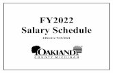 FY2022 Salary Schedule