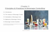 Chapter 5 Principles & Practices of Beverage Controlling