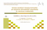 Cross-section measurements of neutron threshold reactions ...