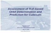 Assessment of TLE-based Orbit Determination and Prediction ...