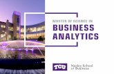 MASTER OF SCIENCE IN BUSINESS ANALYTICS