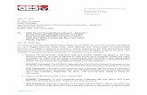 Periodic Review Report (PRR) Response Letter