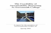 The Feasibility of Sustainability Reporting At Dartmouth ...