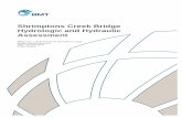 Shrimptons Creek Bridge Hydrologic and Hydraulic Assessment