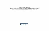 Release Notes SAP ERP Human Capital Management