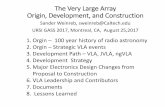 The Very Large Array Origin, Development, and Construction