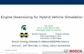 Engine Downsizing for Hybrid Vehicle Simulation