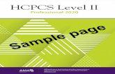 HCPCS Level II Professional 2020