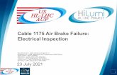 Electrical Inspection Cable 1175 Air Brake Failure