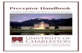 Preceptor Handbook - University of Charleston
