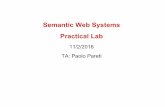 Semantic Web Systems Practical Lab