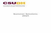 Summer Sessions 2021