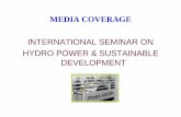 INTERNATIONAL SEMINAR ON HYDRO POWER & SUSTAINABLE …