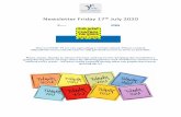Newsletter Friday 17th July 2020