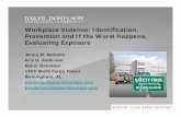 Workplace Violence: Identification, Prevention and If the ...