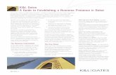 K&L Gates A Guide to Establishing a Business Presence in Dubai