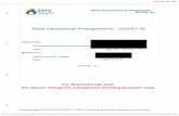 State Operational Arrangements - COVID-19