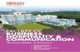 FACULTY OF BUSINESS, HOSPITALITY & COMMUNICATION