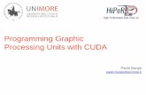 Programming Graphic Processing Units with CUDA