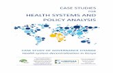 FOR HEALTH SYSTEMS AND POLICY ANALYSIS