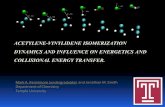 Acetylene-vinylidene isomerization dynamics and influence ...