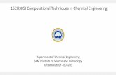 15CH305J Computational Techniques in Chemical Engineering