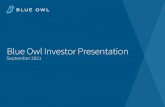 Blue Owl Investor Presentation