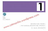 CST SABE A.A. 2020/21 ARCHITECTURAL THEORY I | THE ...