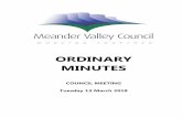 ORDINARY MINUTES - Meander Valley Council