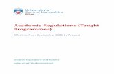 Academic Regulations (Taught Programmes)