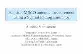 Handset MIMO antenna measurement using a Spatial Fading ...