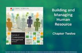 Building and Managing Human Resource