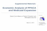 Economic Analysis of PPACA and Medicaid Expansion