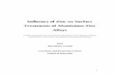 Influence of Zinc on Surface Treatments of Aluminium-Zinc ...