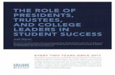 THE ROLE OF PRESIDENTS, TRUSTEES, AND COLLEGE LEADERS …