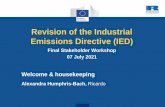 Revision of the Industrial Emissions Directive (IED)