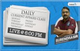 Current Affairs Live Session @ 6:00 PM Daily