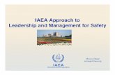 Haage IAEAs Approach to Leaderhip and Management for Safety