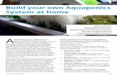Build your own Aquaponics System at home