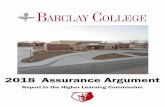 2018 Assurance Argument - Barclay College