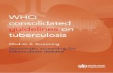 WHO consolidated guidelines on tuberculosis