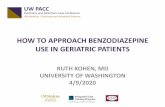 HOW TO APPROACH BENZODIAZEPINE USE IN GERIATRIC …