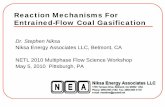Reaction Mechanisms For Entrained-Flow Coal Gasification