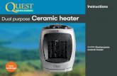 Dual purpose Ceramic heater - Wasabi